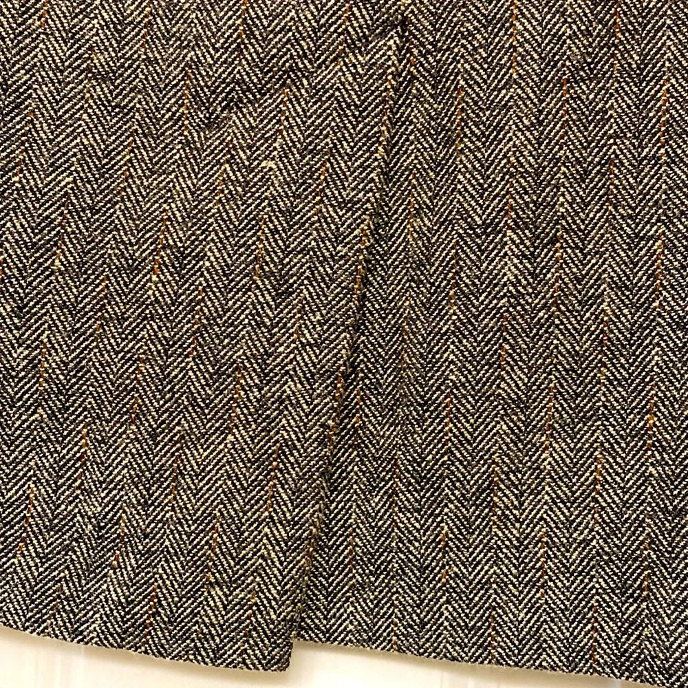 Signature by Larry Levine Herringbone Skirt Vintage 8P